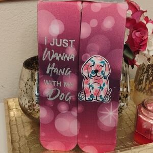 Simply Southern Pink Dog Socks